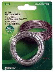 Hillman AnchorWire Steel-Plated Silver Braided Picture Wire 30 lb 10 pk