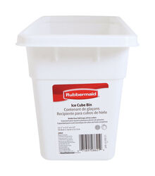 Rubbermaid 5-1/2 in. W X 12-1/8 in. L White Plastic Ice Cube Bin