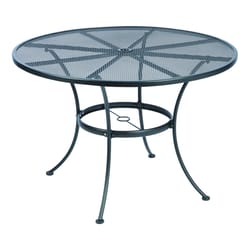 Living Accents Winston Round Black Steel Dining Table