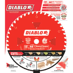 Diablo 12 in. D X 1 in. S Carbide Tipped Circular Saw Blade 44 teeth 1 pk