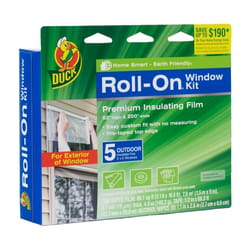 Duck Roll-On Clear Outdoor Window Film Insulator Kit 62 in. W X 210 L