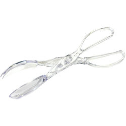 Chef Craft 3-1/2 in. W X 11-1/4 in. L Clear Plastic Tongs