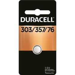 Duracell Silver Oxide 303/357/76 1.5 V Electronic/Watch Battery 1 pk