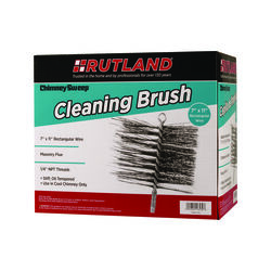 Rutland 12-3/4 in. Rectangular Oil Tempered Chimney Brush