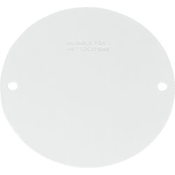 Sigma Electric Round Steel Flat Box Cover For Wet Locations