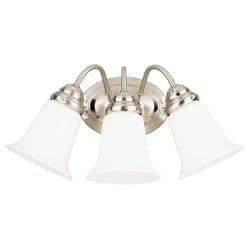 Westinghouse 3 Brushed Nickel White Wall Sconce