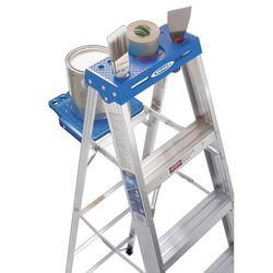 Werner 8 ft. H X 24.5 in. W Aluminum Step Ladder Type I 250 lb. cap.