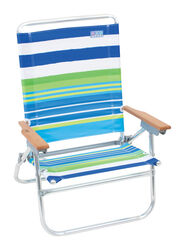 Rio Brands Easy In-Easy Out 4 position Adjustable Multi-color Folding Chair