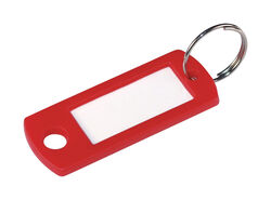 Hillman Metal/Plastic Assorted Labeling/ID Key Ring