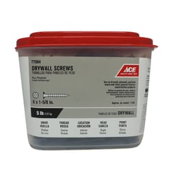 Ace No. 6 S X 1-5/8 in. L Phillips Drywall Screws 5 lb 1134 pk