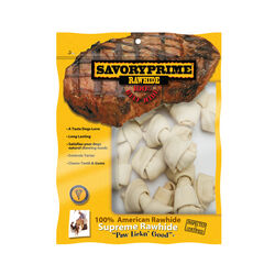 Savory Prime Small Adult Knotted Bone Natural 5 in. L 10 pk