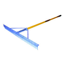 Seymour S600 Power 67 in. L X 36 in. W Aluminum Landscape Rake Fiberglass Handle