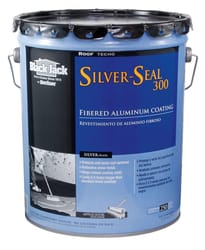 Black Jack Silver Seal 300 Gloss Silver Fibered Aluminum Roof Coating 4.75 gal