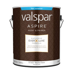 Valspar Aspire Flat Tintable Neutral Base Paint and Primer Exterior 1 gal