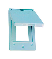 Sigma Electric Rectangle Metal 1 gang Vertical GFCI Cover For Wet Locations