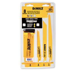 DeWalt 6 in. Bi-Metal Reciprocating Saw Blade 6 TPI 8 pk