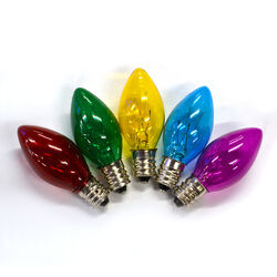 Holiday Bright Lights C7 Multi-color 25 ct Replacement Christmas Light Bulbs 1 in.