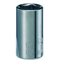 Craftsman 8 mm S X 1/4 in. drive S Metric 6 Point Standard Shallow Socket 1 pc