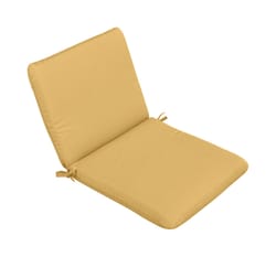 Casual Cushion Tan Polyester Seating Cushion 1.5 in. H X 19 in. W X 36 in. L