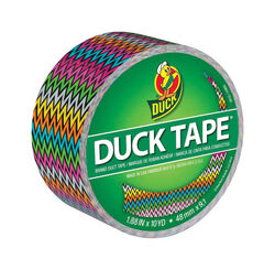 Duck 1.88 in. W X 10 yd L Multicolored Zig Zag Duct Tape