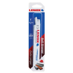Lenox 6 in. Bi-Metal Reciprocating Saw Blade 10/14 TPI 2 pk