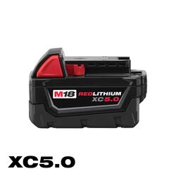Milwaukee M18 REDLITHIUM XC5.0 18 V Lithium-Ion Battery Pack 1 pc