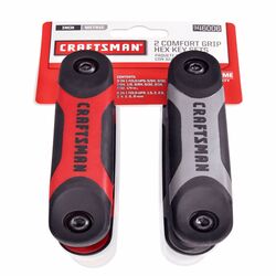 Craftsman Metric and SAE Fold-Up Hex Key Set 17 in. 2 pk