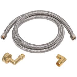 Ace 3/8 in. Compression T X 3/8 in. D Compression 60 in. Braided Stainless Steel Supply Line