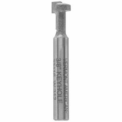 Vermont American 3/8 in. D X 3/8 in. R X 1 in. L Carbide Tipped Keyhole Router Bit