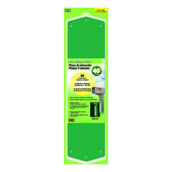 Hy-Ko Green Aluminum Rectangle Address Plate 3 in.