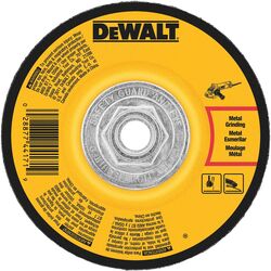 DeWalt 4-1/2 in. D X 1/4 in. thick T X 5/8 in. S Metal Grinding Wheel 1 pc