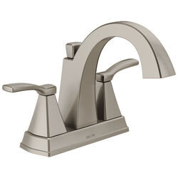 Delta Flynn Stainless Steel Two Handle Lavatory Faucet 4 in.