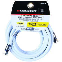 Monster Just Hook It Up 12 ft. Weatherproof Video Coaxial Cable