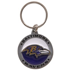 Hillman Baltimore Ravens Metal Silver Decorative Key Chain