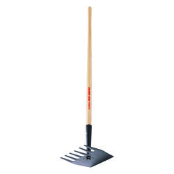 Razor-Back 50.25 in. L X 9 in. W Steel Rake Wood Handle