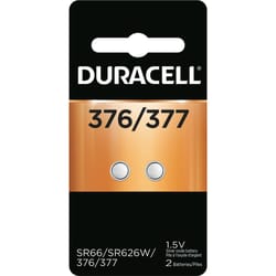 Duracell Silver Oxide 377 1.5 V Electronic/Watch Battery 2 pk