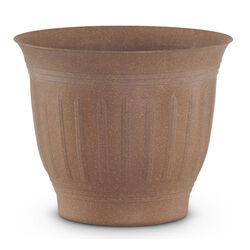 Bloem 16.4 in. H X 19.8 in. D Plastic Flower Pot Dark Earth