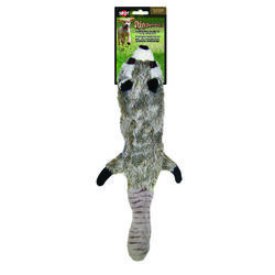 Skinneeez Multicolored Raccoon Plush Dog Toy Large 1 pk