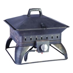 Living Accents Square Portable Propane Fire Pit 14.6 in. H X 18.7 in. W X 18.7 in. D Porcelain