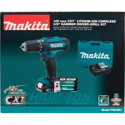 Makita 12 V 3/8 in. Brushed Cordless Hammer Drill Kit (Battery & Charger)