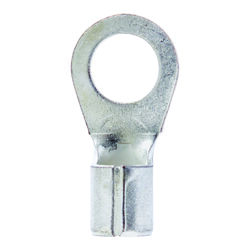 Jandorf 6 Ga. Uninsulated Wire Terminal Ring Silver 2 pk