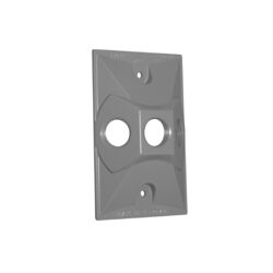 Sigma Electric Rectangle Metal 1 gang Lampholder Cover For Wet Locations