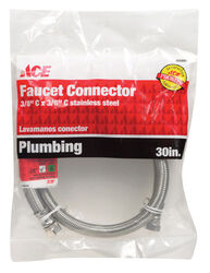 Ace 3/8 in. Compression T X 3/8 in. D Compression 30 in. Braided Stainless Steel Supply Line