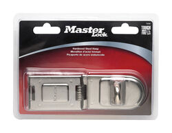 Master Lock Bright Hardened Steel 6-1/4 in. L Fixed Staple Hasp 1