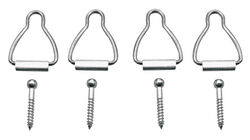 Prime-Line Silver Aluminum Window Latch 1/16 in. W X 1-9/16 in. L For Spline Channel 4 pk