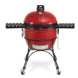 Kamado Joe 24 in. Big Joe II Charcoal Kamado Grill and Smoker Red