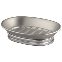 InterDesign York Metal Chrome Silver Stainless steel Soap Dish