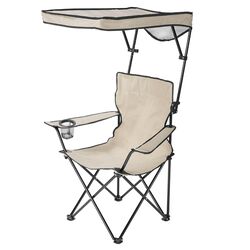 Quik Shade Basic Adjustable Taupe Canopy Folding Folding Chair