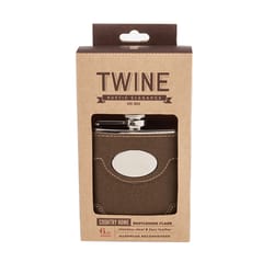 Twine 6 oz Multicolored Stainless Steel Flask