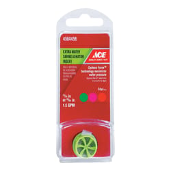Ace Dual Thread 15/16 in.-27 or 55/64 in. Green Recessed Aerator Insert